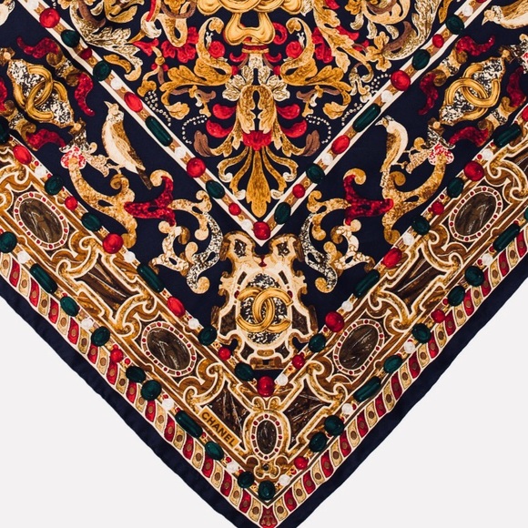 Chanel Multi Colored Printed Shawl - Picture 2 of 3